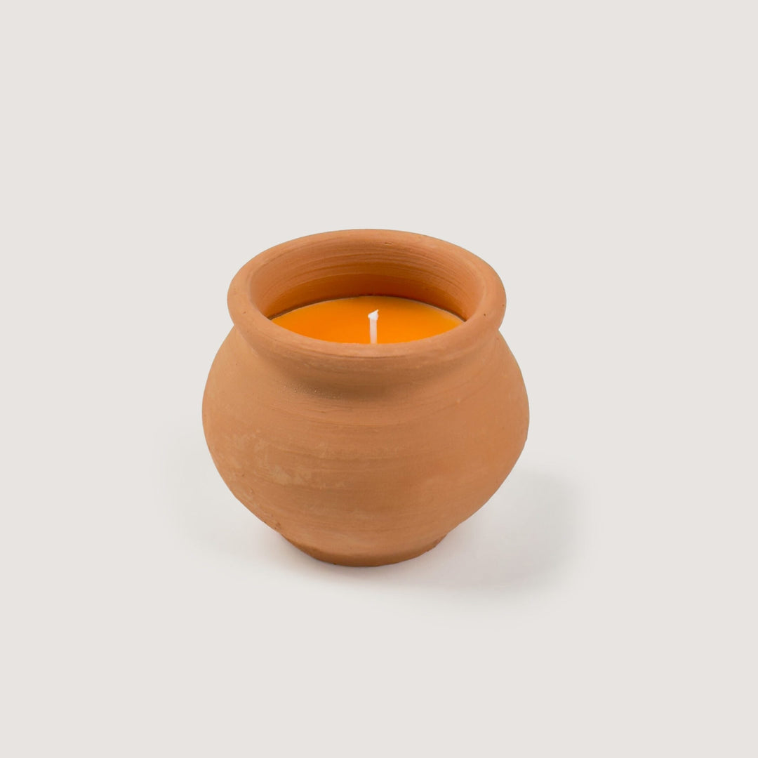 Handcrafted Clay Pot Scented Candle