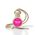 pink silk velvet hanging car diffuser