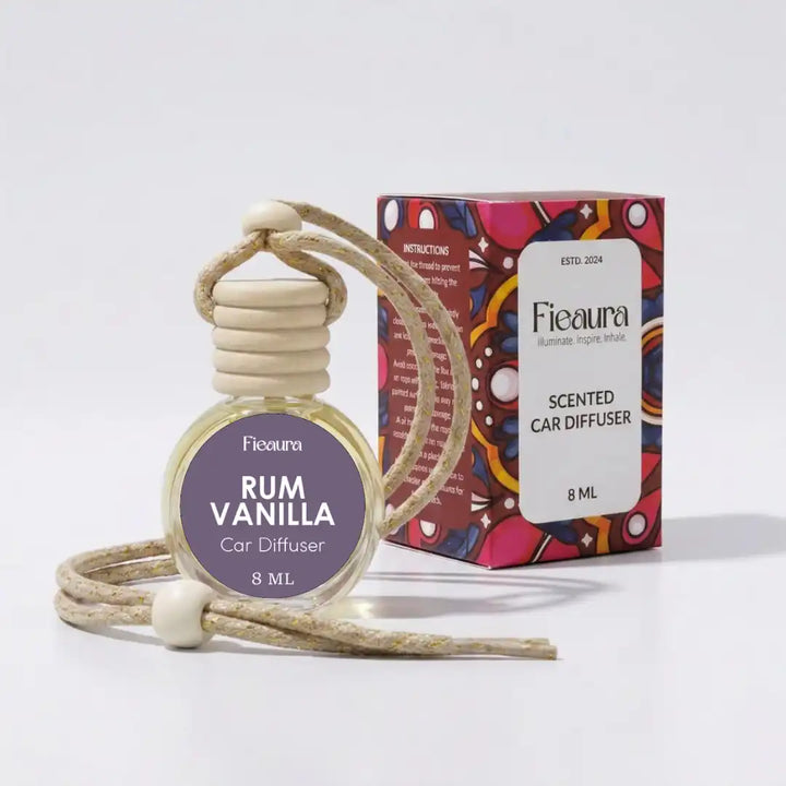 rum vanilla Hanging Car Diffuser With Box