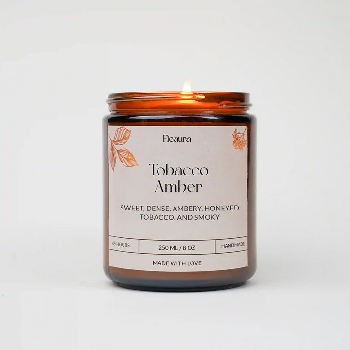 Tobacco Amber - Amber Glass Jar