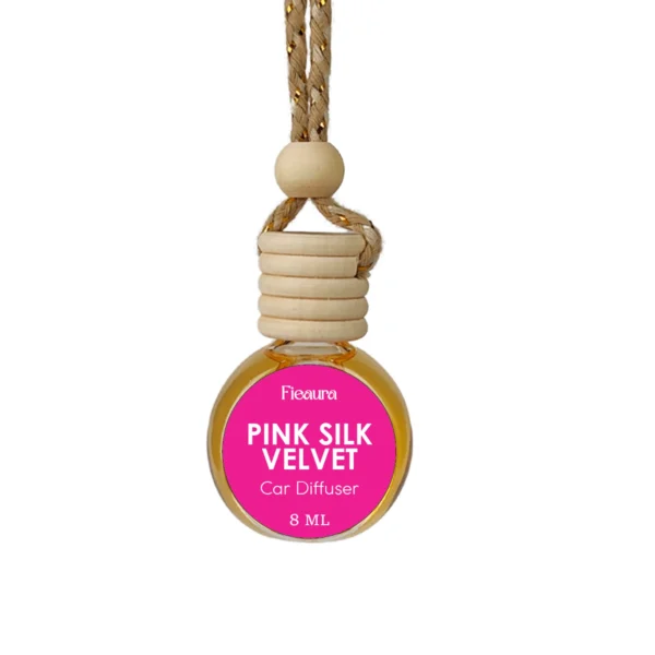 pink-silk-velvet-hanging-car-diffuser