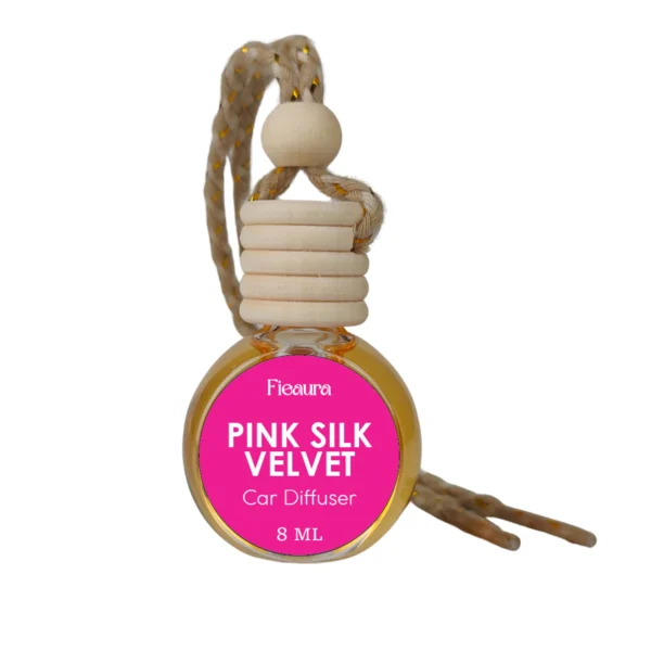 pink-silk-velvet-hanging-car-diffuser